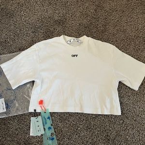 Off White Crop Top